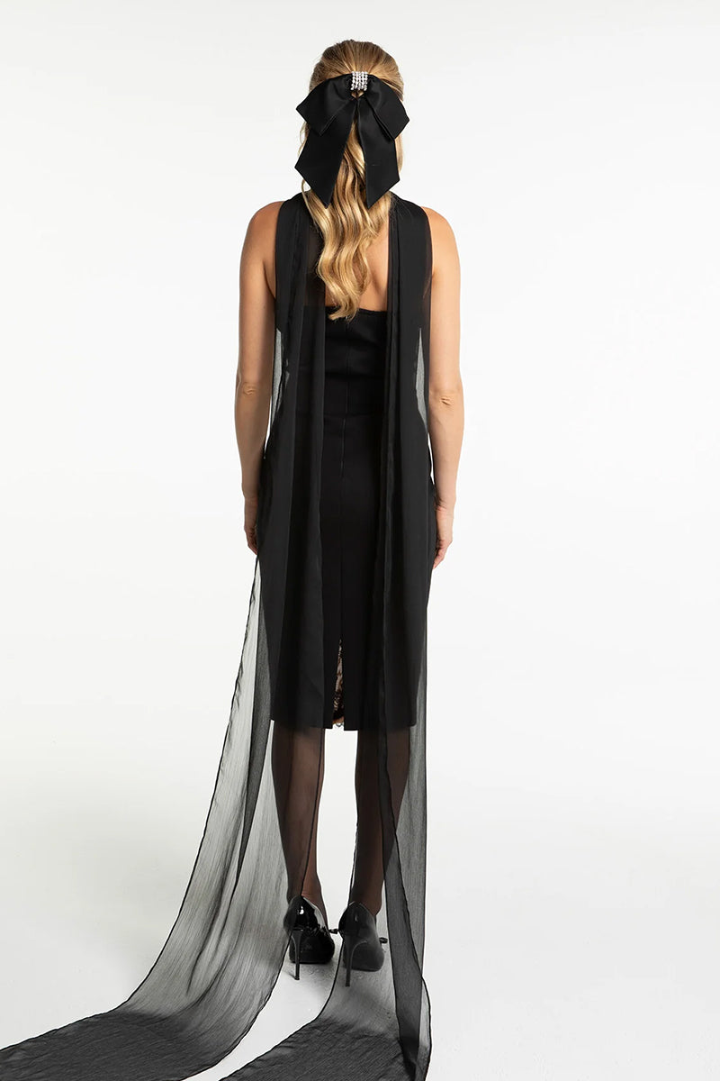 ELSA LACE DRESS IN BLACK - CULT MIA