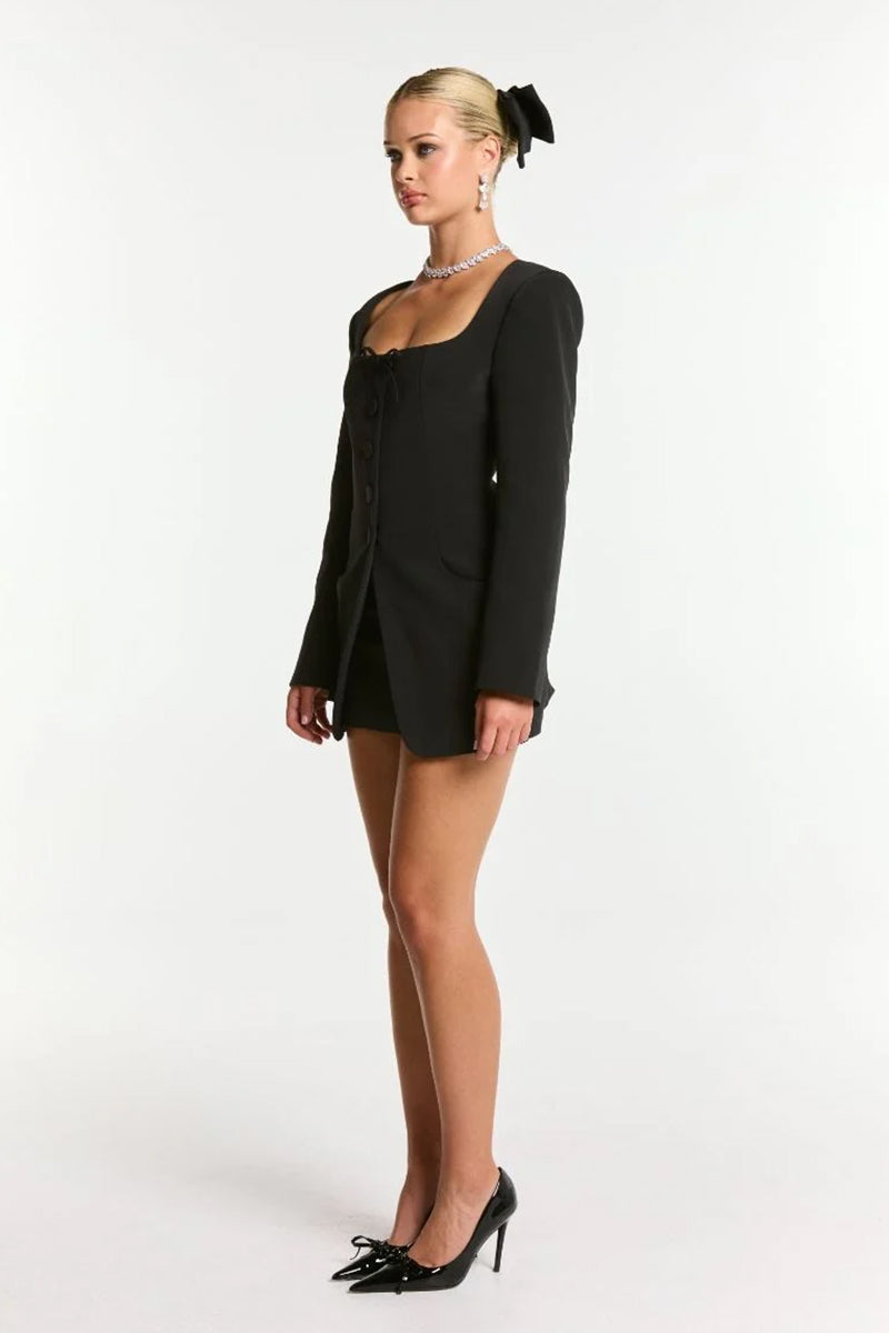 TIFFANI BLAZER IN BLACK - CULT MIA
