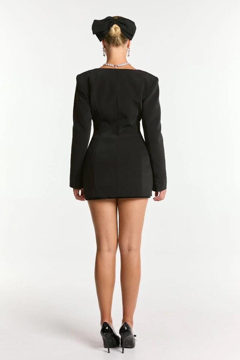 TIFFANI BLAZER IN BLACK - CULT MIA