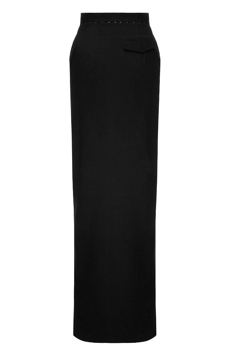 BLACK LONG SKIRT - CULT MIA