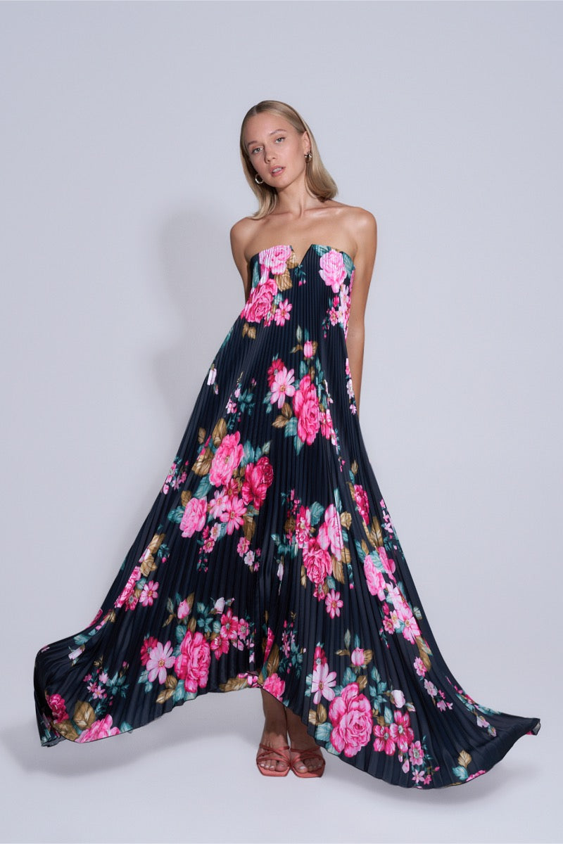 BLACK TIE GOWN IN NUITE ROSE - CULT MIA