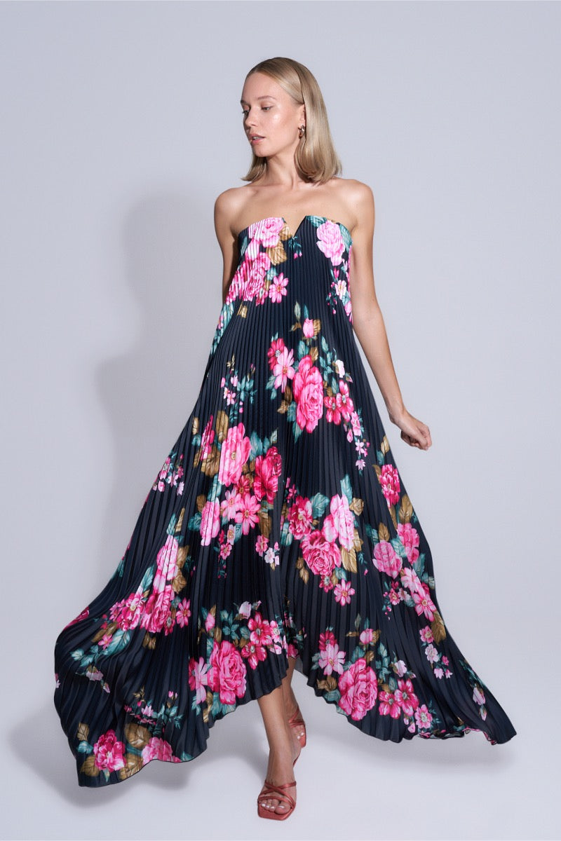 BLACK TIE GOWN IN NUITE ROSE - CULT MIA