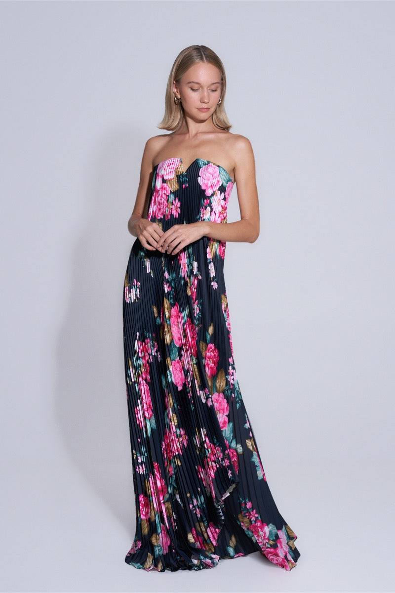 BLACK TIE GOWN IN NUITE ROSE - CULT MIA