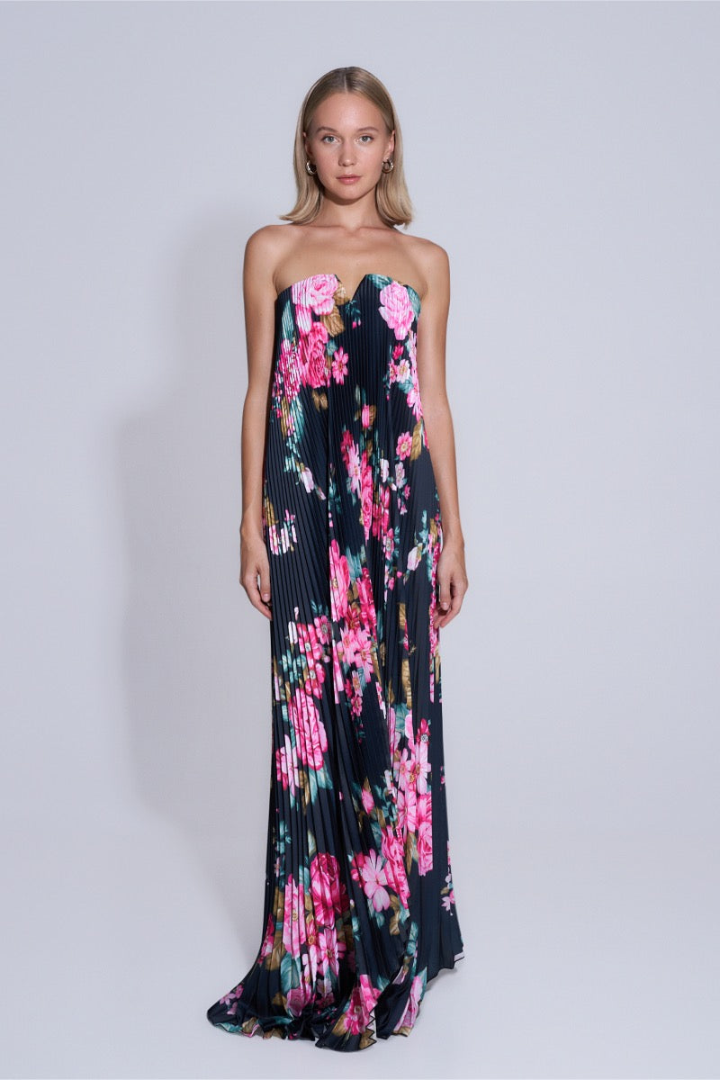BLACK TIE GOWN IN NUITE ROSE - CULT MIA