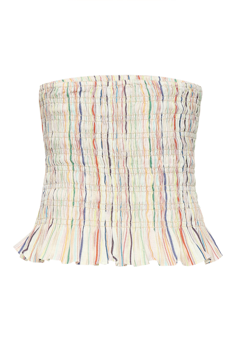 TARA WOVEN STRIPES TOP - CULT MIA