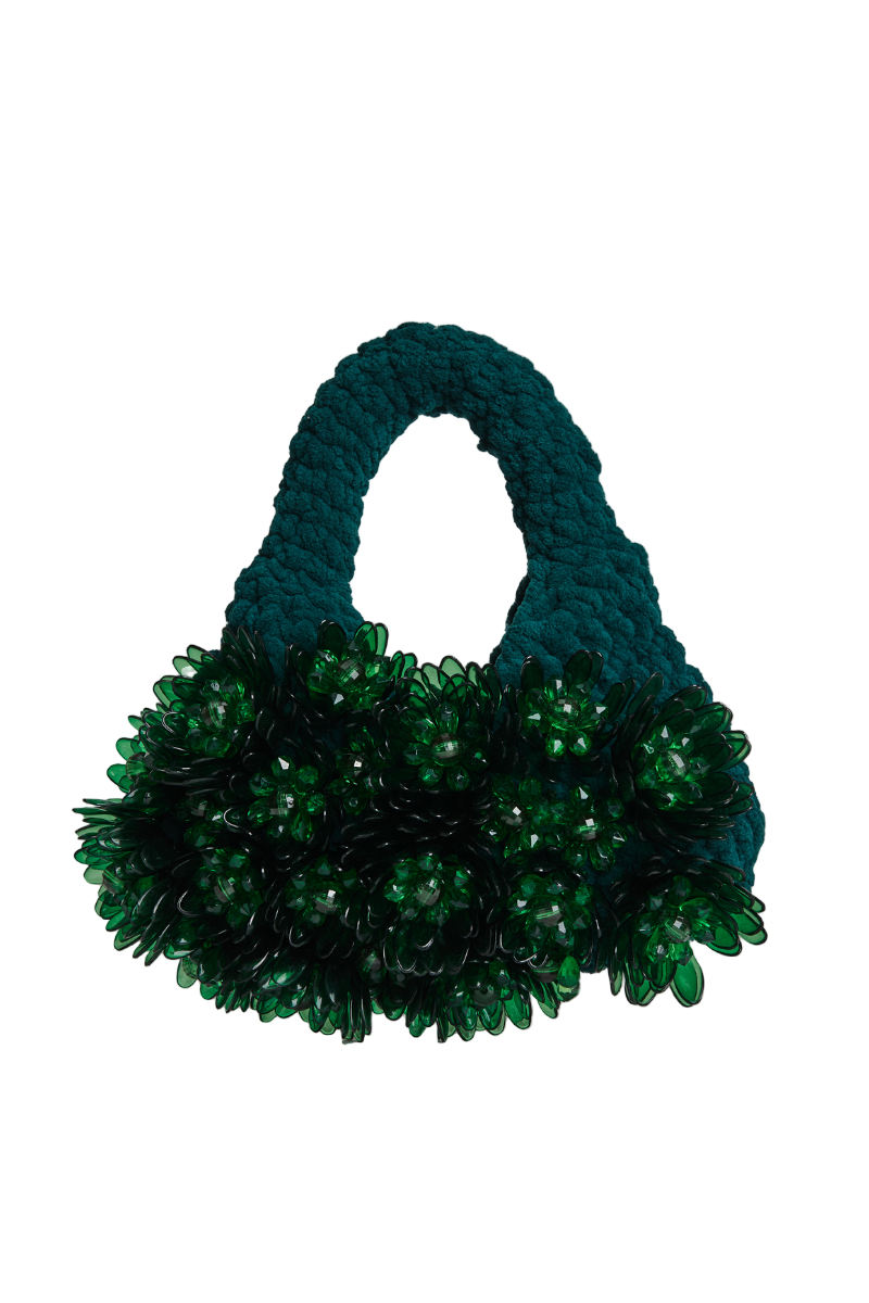 BLOOMING JARDIN PETITE BAG IN GREEN - CULT MIA