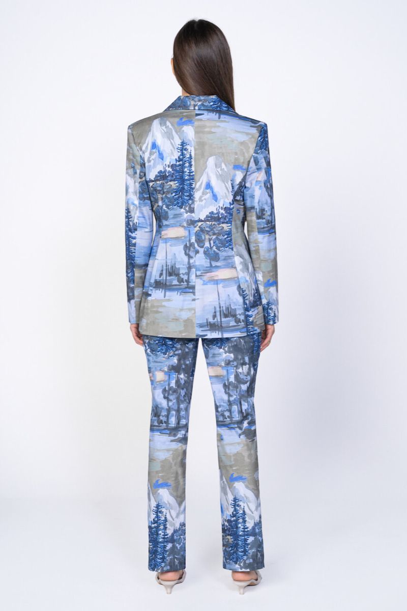 BLUE LANDSCAPE SUIT SET - CULT MIA
