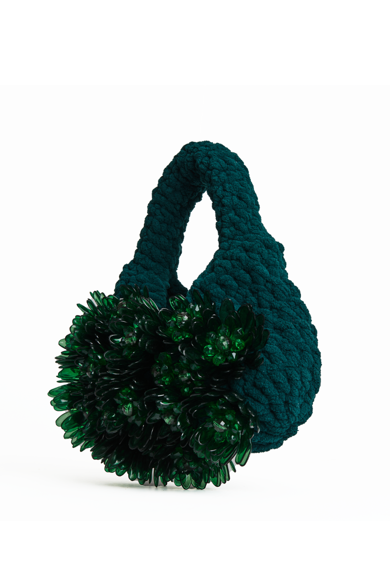 BLOOMING JARDIN PETITE BAG IN GREEN - CULT MIA