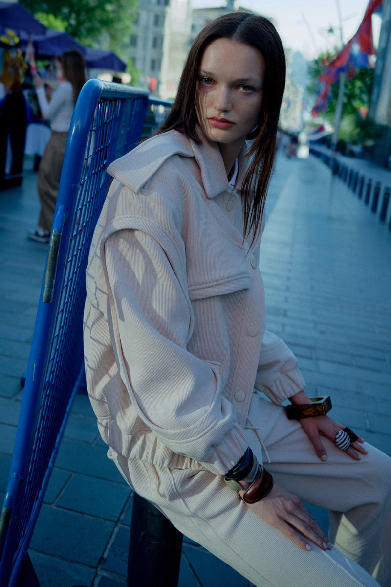 SOFT CREAM SWEAT PANTS - CULT MIA