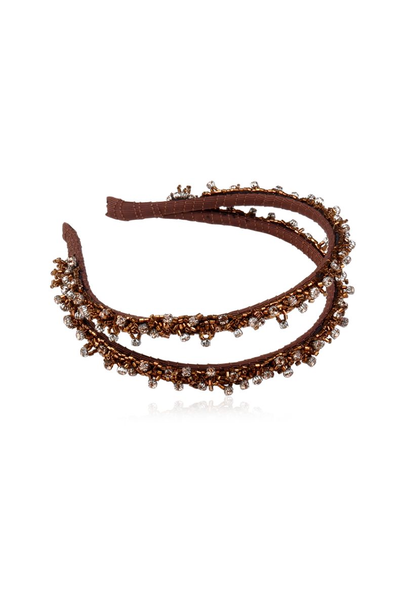IVORA GOLD TWIN HEADBAND - CULT MIA