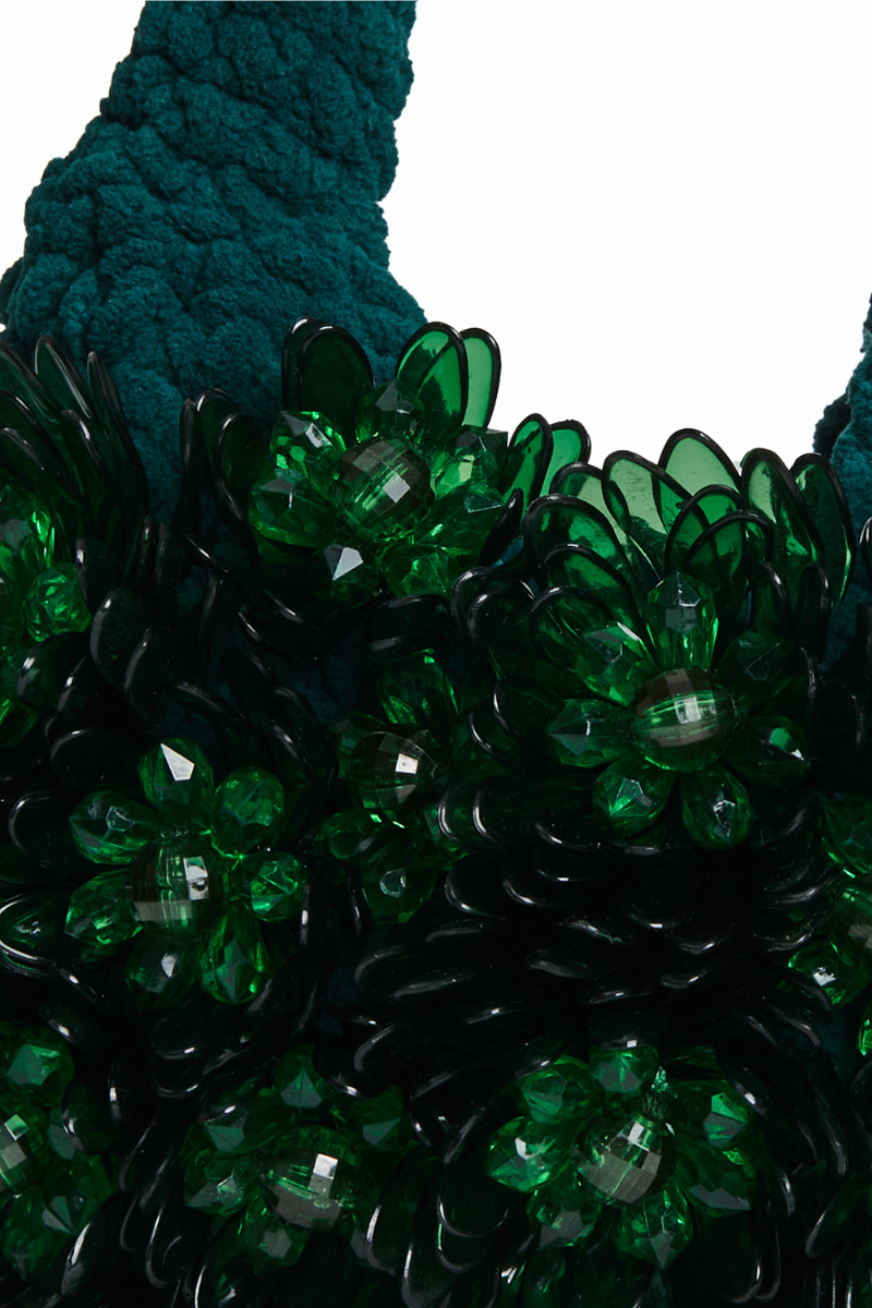 BLOOMING JARDIN PETITE BAG IN GREEN - CULT MIA