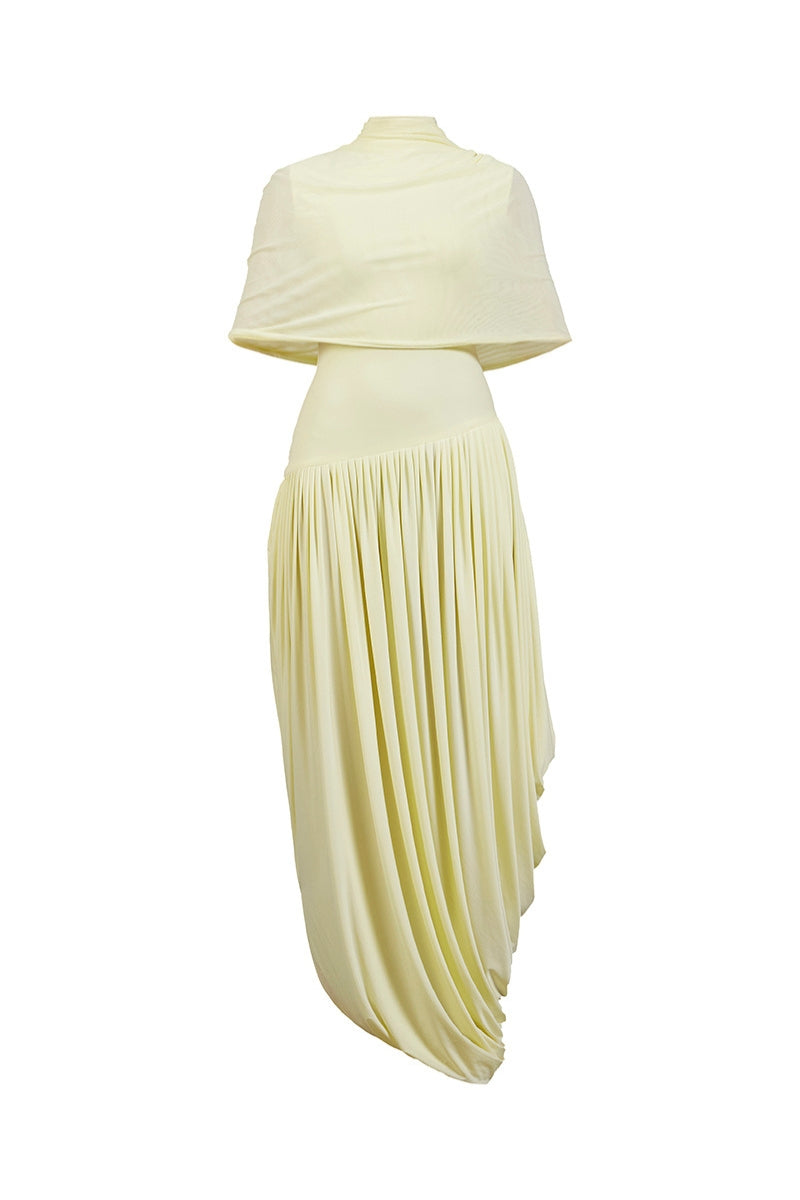 gold maxi dress casual Jluxlabel Women's Ruched Metallic Maxi Dress