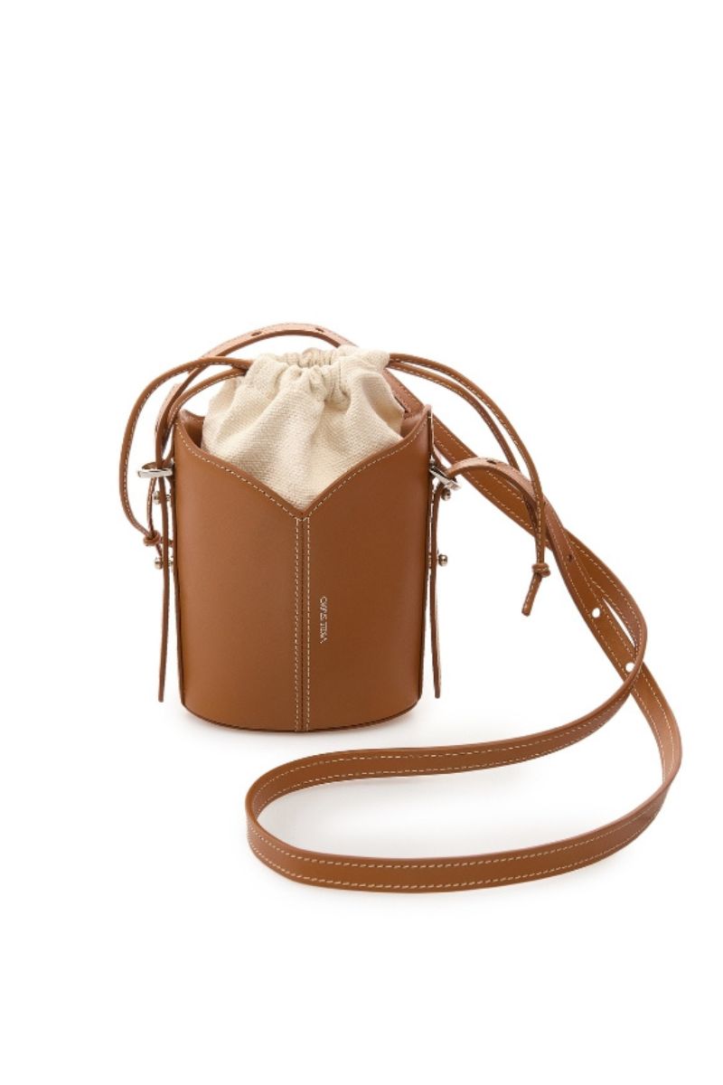 BUCKET MINI BAG IN CARAMEL - CULT MIA