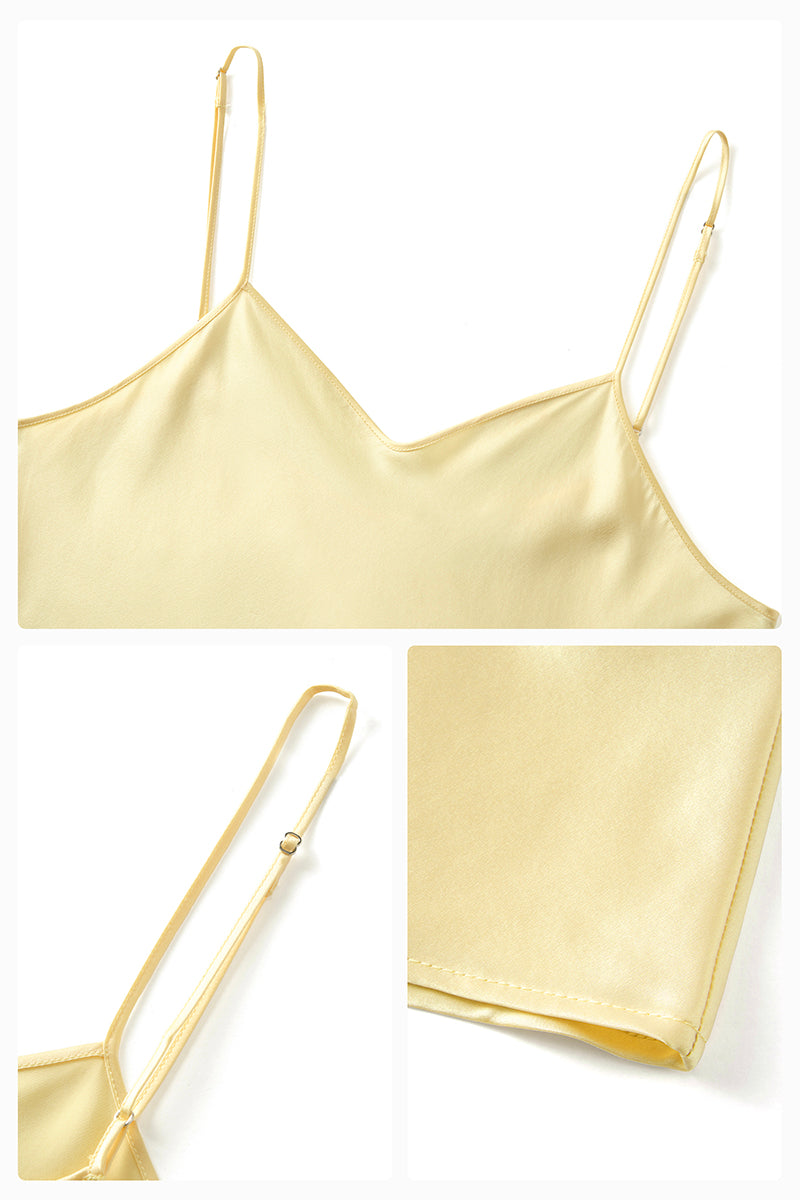 TIMELESS SLIP DRESS IN BUTTER YELLOW - CULT MIA