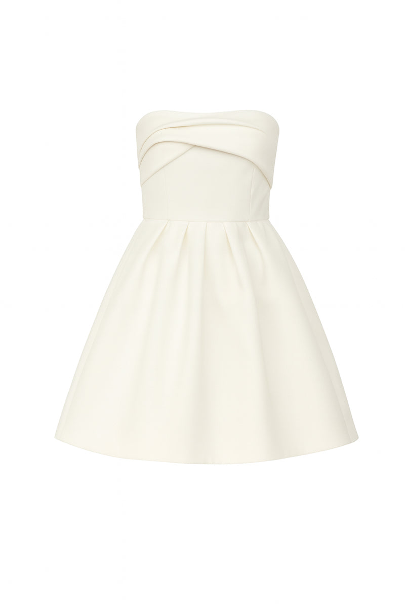 freya mini dress Nazlı Ceren FREYA MINI DRESS IN VANILLA ICE