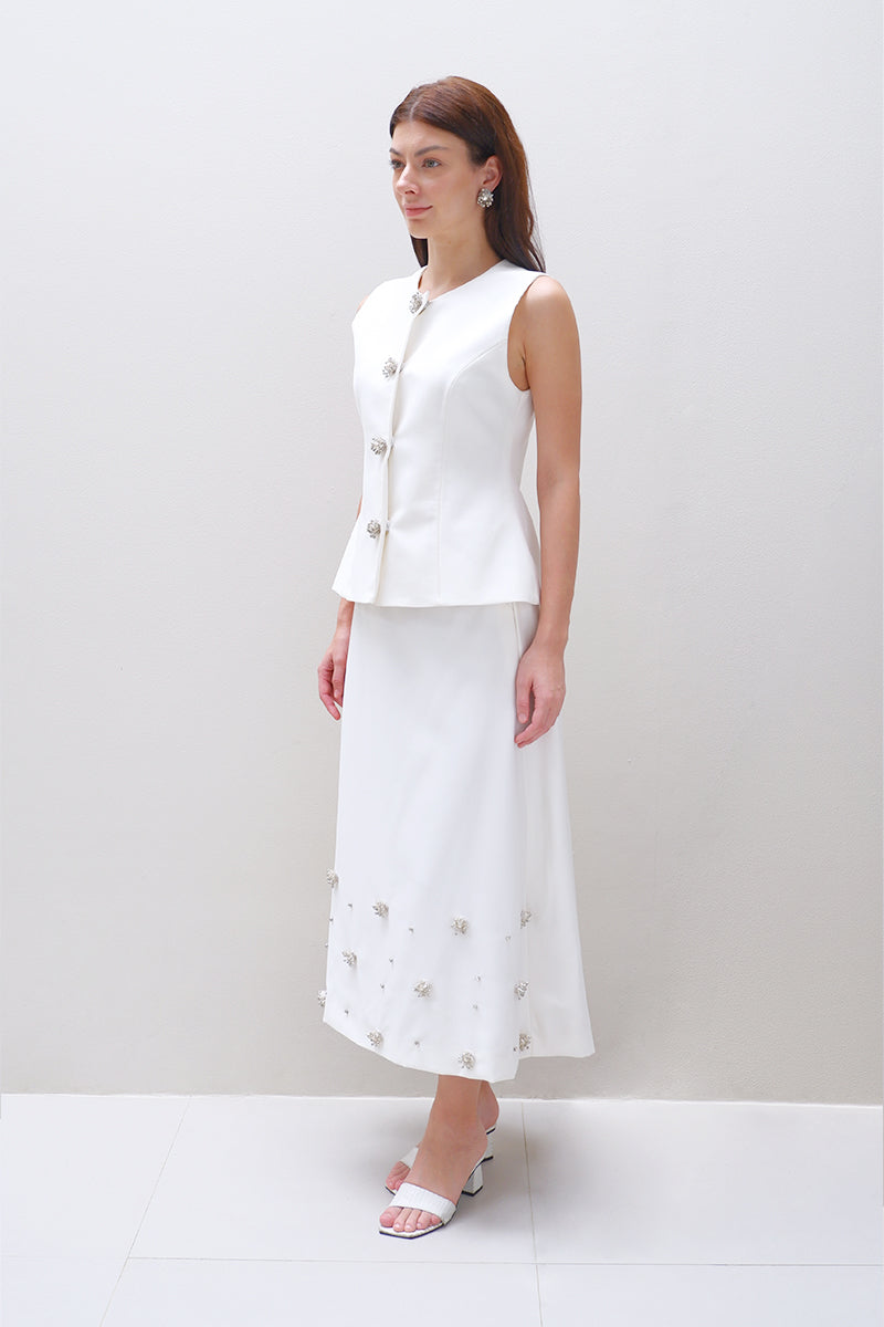 ELYSIA TOP IN WHITE - CULT MIA
