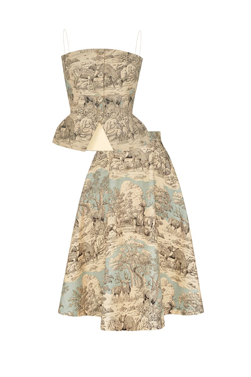 SAFARI TOP AND SKIRT SET - CULT MIA