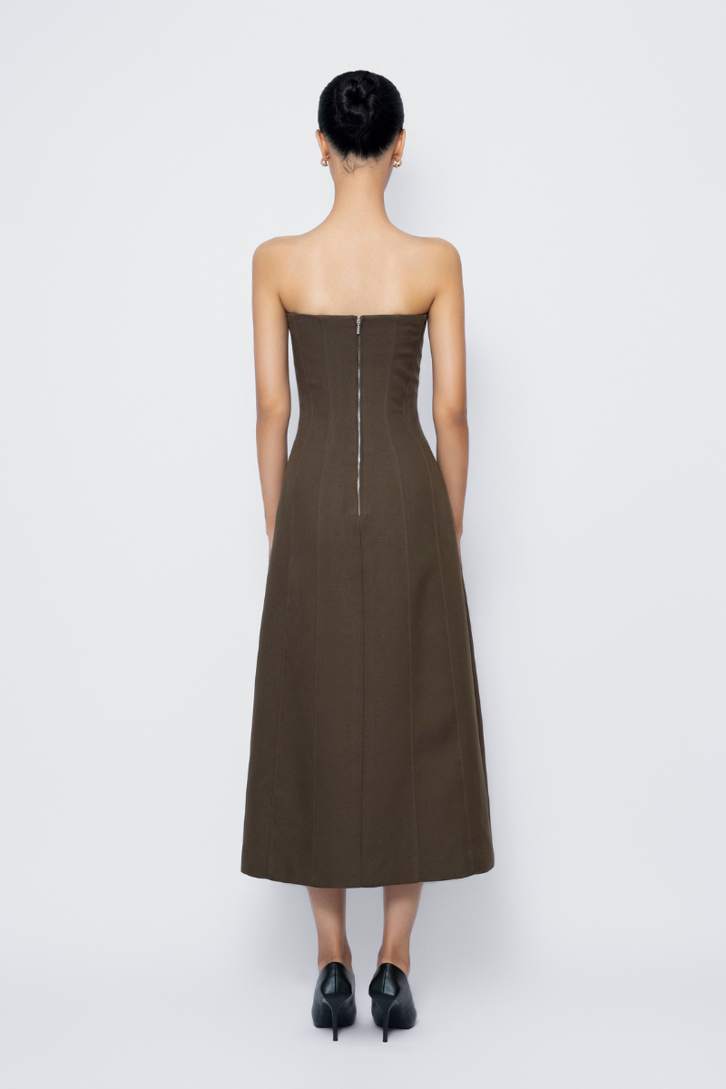 ABYSMAL CORSET DRESS IN GREEN - CULT MIA