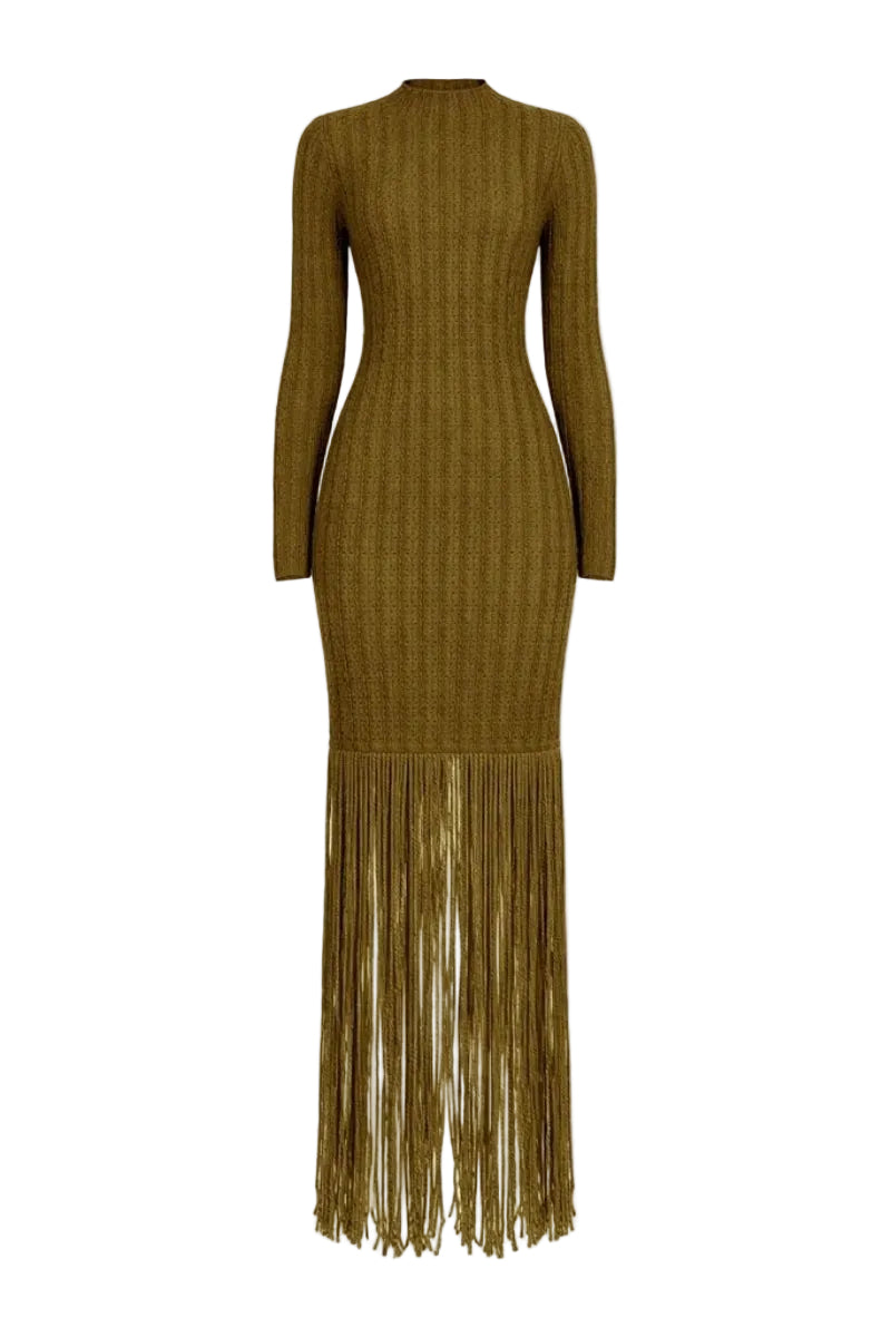 KAHRA DRESS IN KHAKI | CULT MIA | Khanum's KAHRA DRESS IN KHAKI | CULT MIA | Khanum's