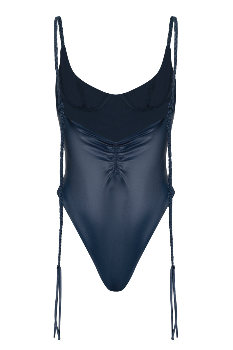 PLUNGE ONE PIECE IN NAVY - CULT MIA