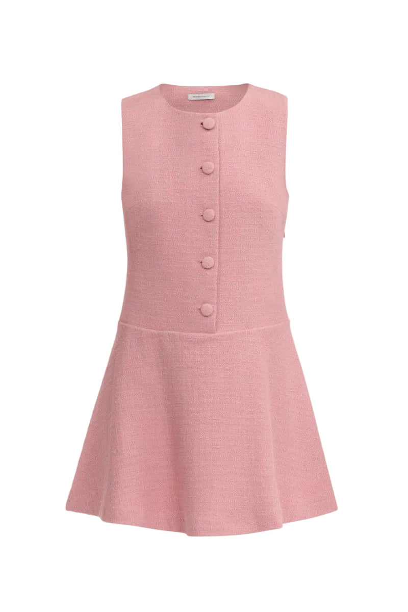 MARGOT TWEED DRESS IN VINTAGE ROSE | CULT MIA | Rebecca Taylor MARGOT TWEED DRESS IN VINTAGE ROSE | CULT MIA | Rebecca Taylor