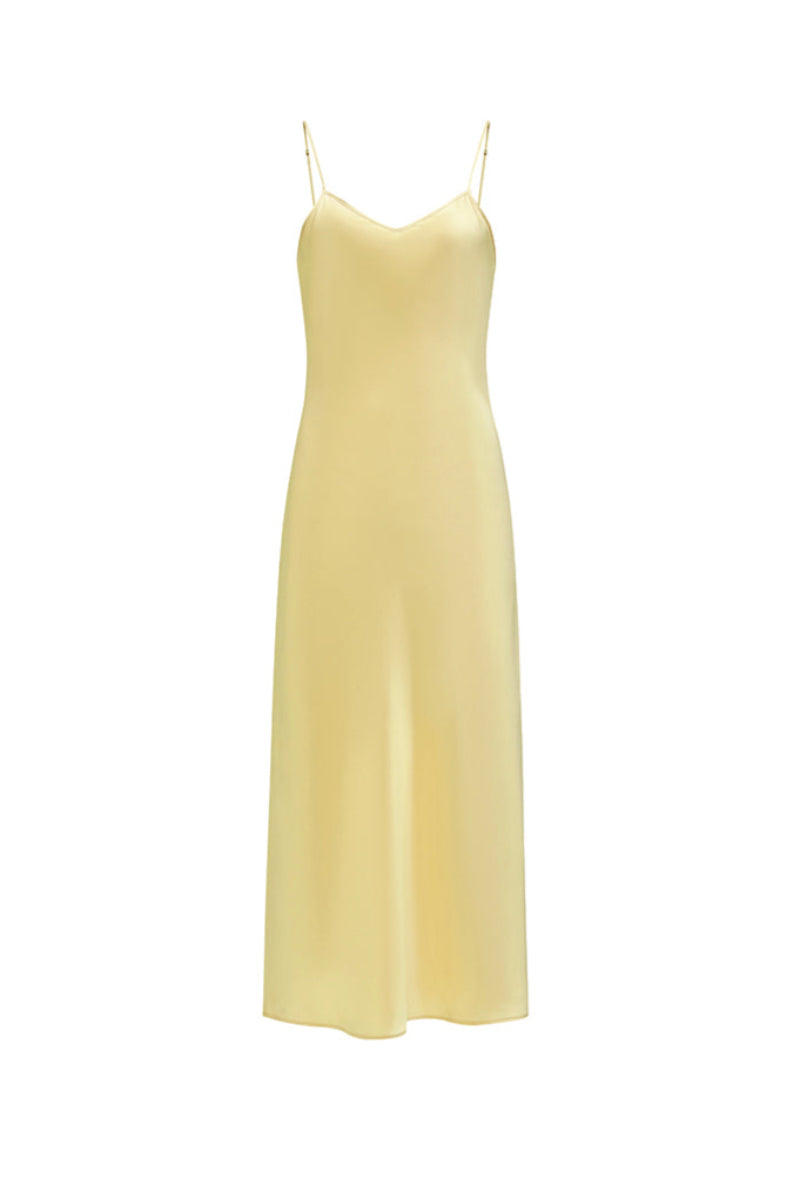 TIMELESS SLIP DRESS IN BUTTER YELLOW | CULT MIA | Not Just Pajama TIMELESS SLIP DRESS IN BUTTER YELLOW | CULT MIA | Not Just Pajama