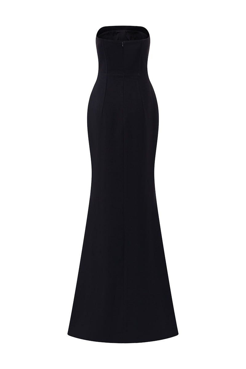 LOUISA CREPE FISHTAIL GOWN - CULT MIA
