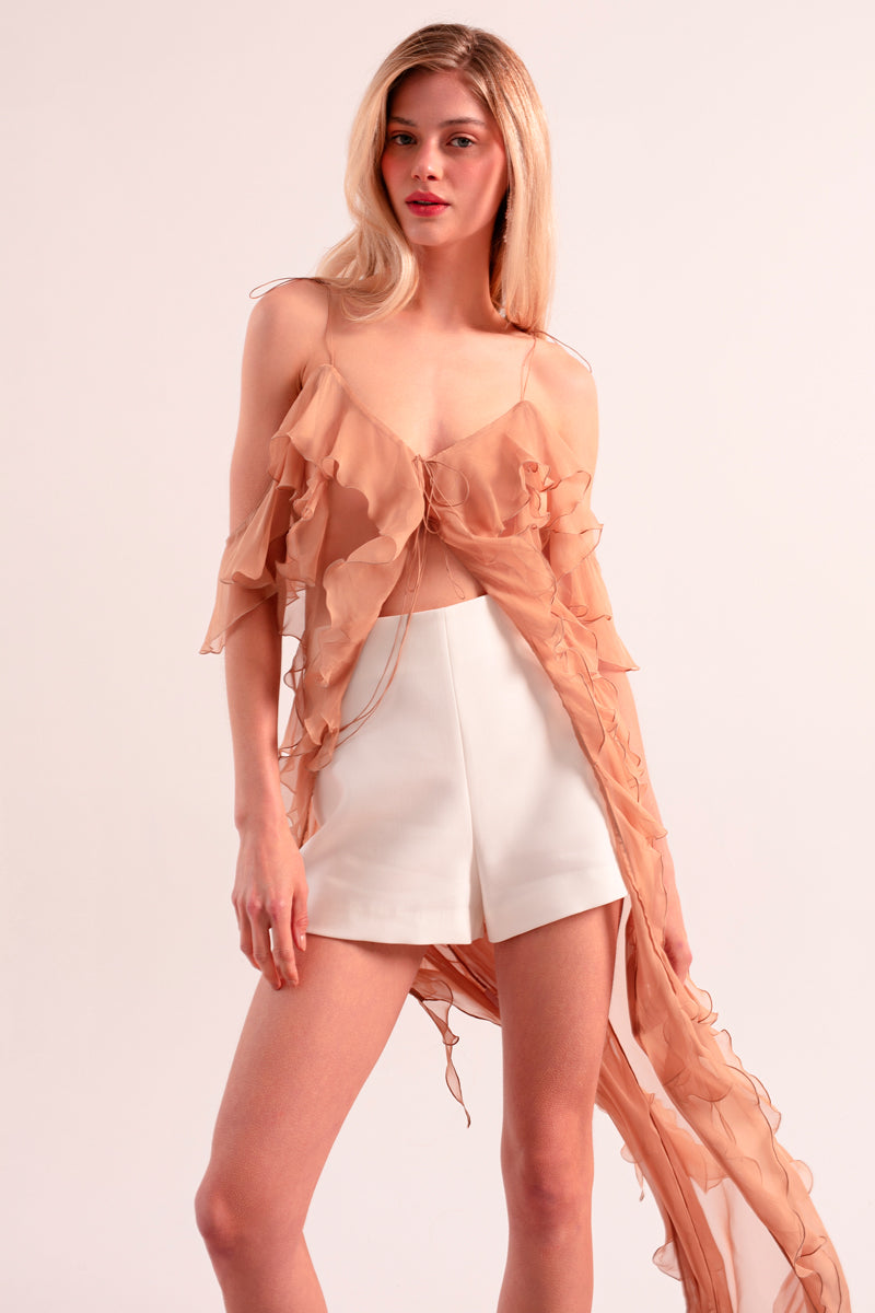 SOLARIS TUNIC IN BEIGE - CULT MIA