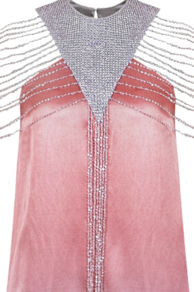 GRADIENT SEQUIN TASSEL KAFTAN MAXI DRESS - CULT MIA