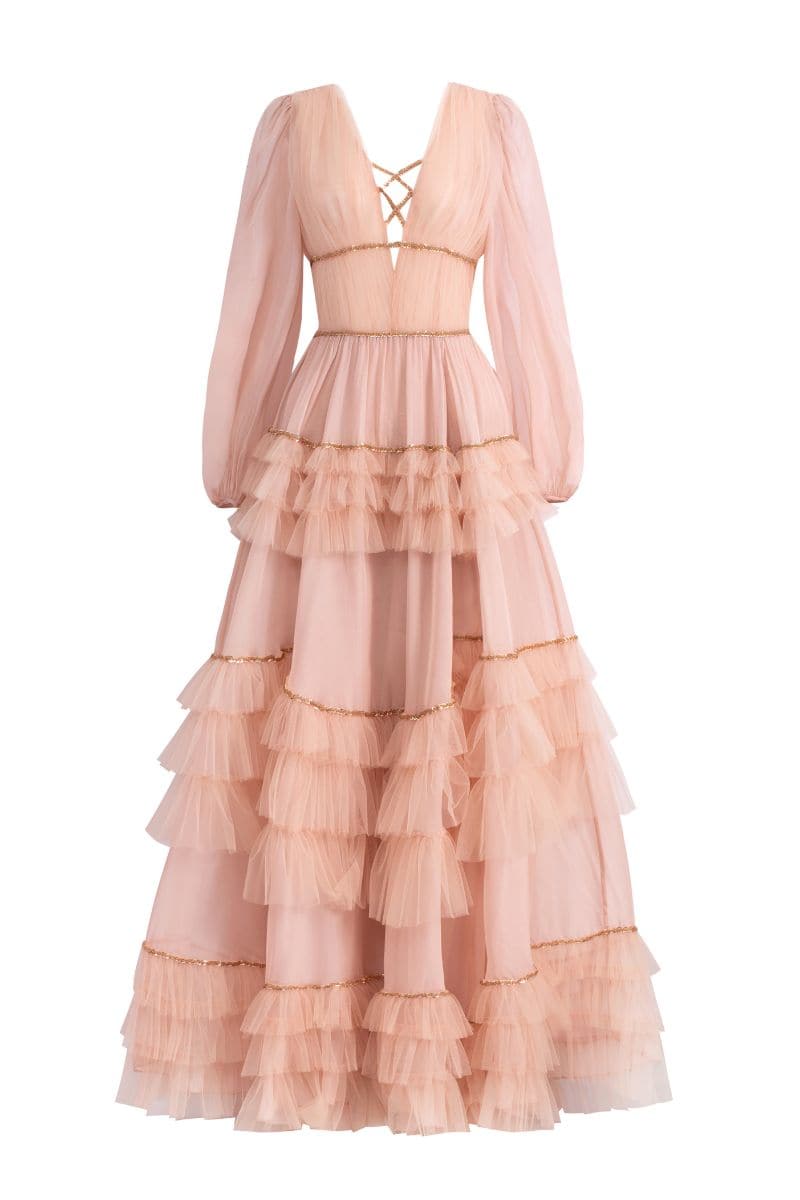 ARJONA SILK LAYERED MAXI DRESS | 21Six | CULT MIA