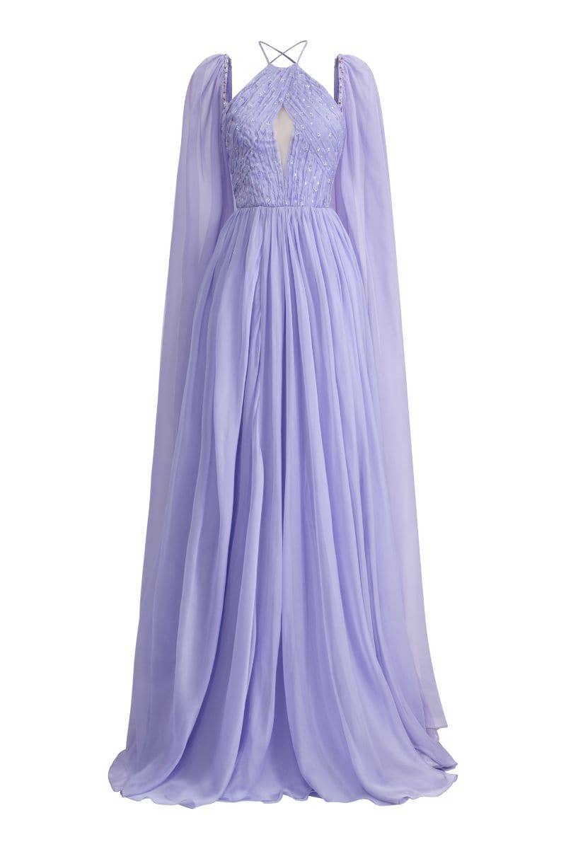 VERI PERI DALIA SILK CUT OUT MAXI DRESS | 21Six | CULT MIA