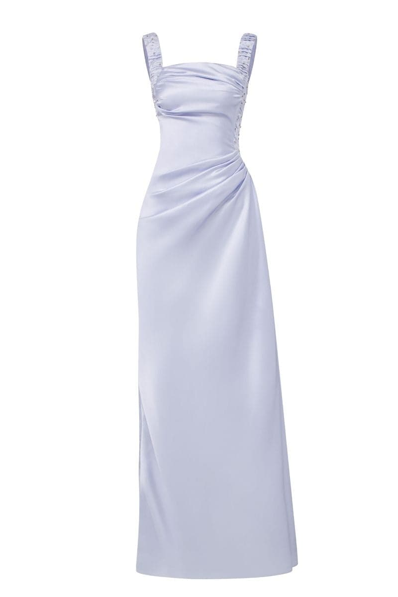 VERI PERI LEILA SILK SATIN ASYMMETRIC EVENING DRESS | 21Six | CULT MIA