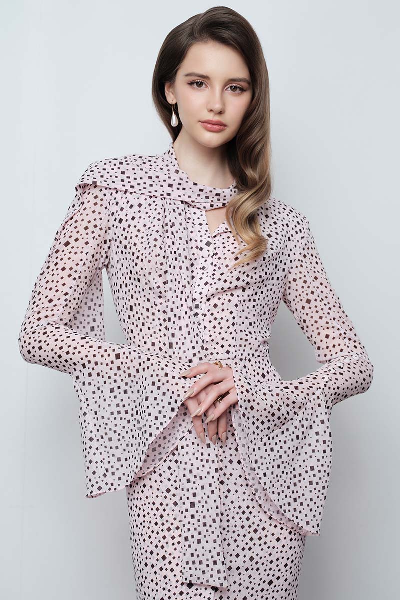 PIXELATED LOVE MIDI DRESS - CULT MIA