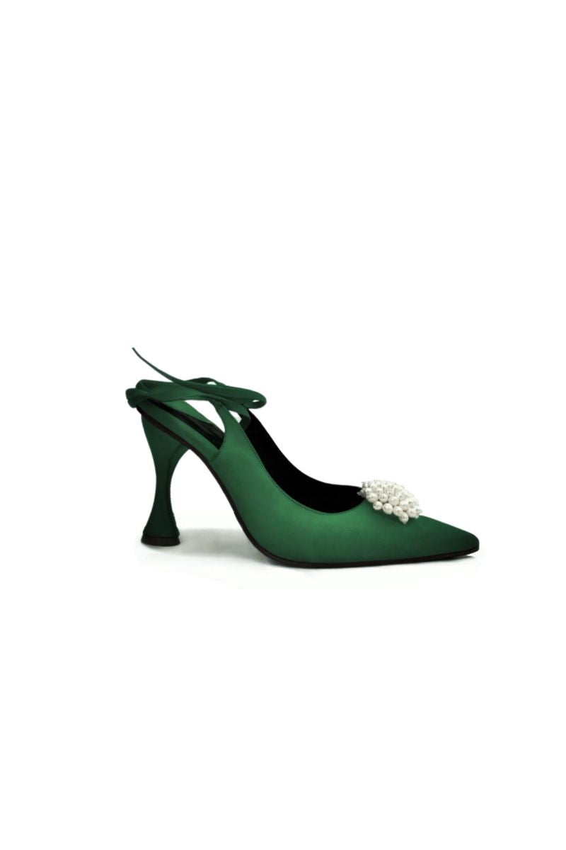NINA PEARL EMBROIDERED HEELS - CULT MIA