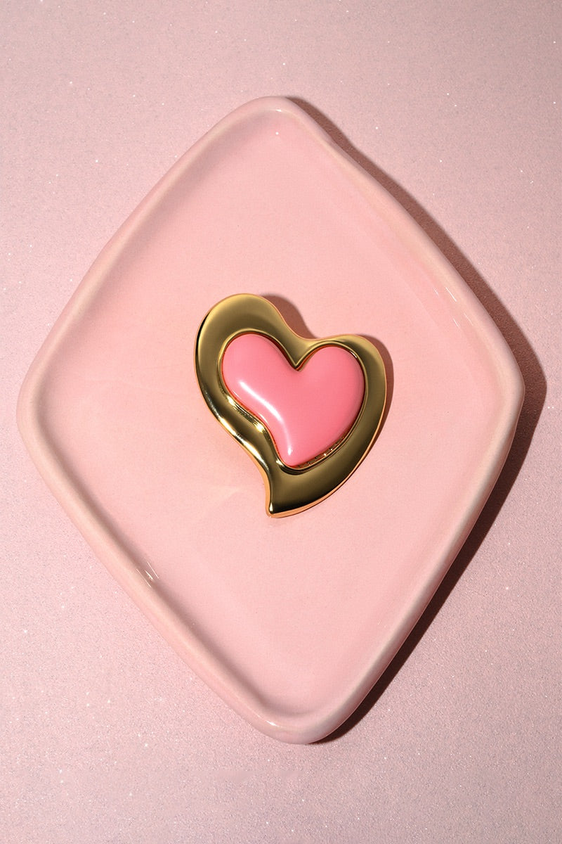 HEARTFELT PINK EARRINGS - CULT MIA