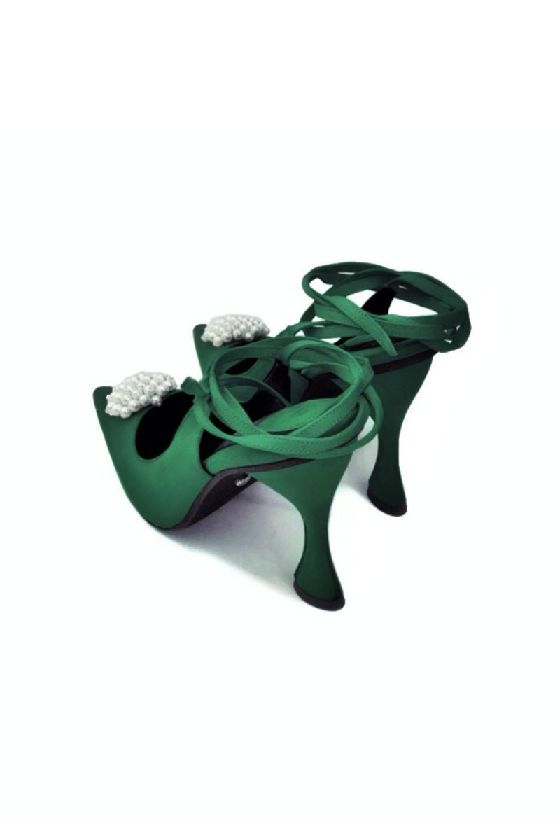 NINA PEARL EMBROIDERED HEELS - CULT MIA