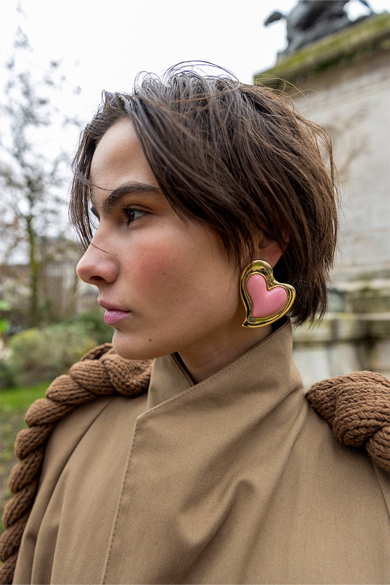 HEARTFELT PINK EARRINGS - CULT MIA