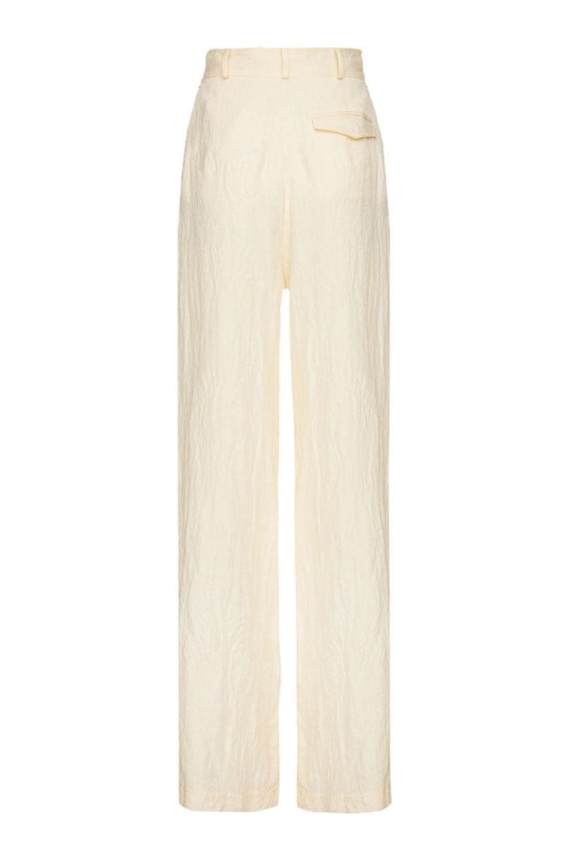 BEIGE WIDE LEG PANTS - CULT MIA