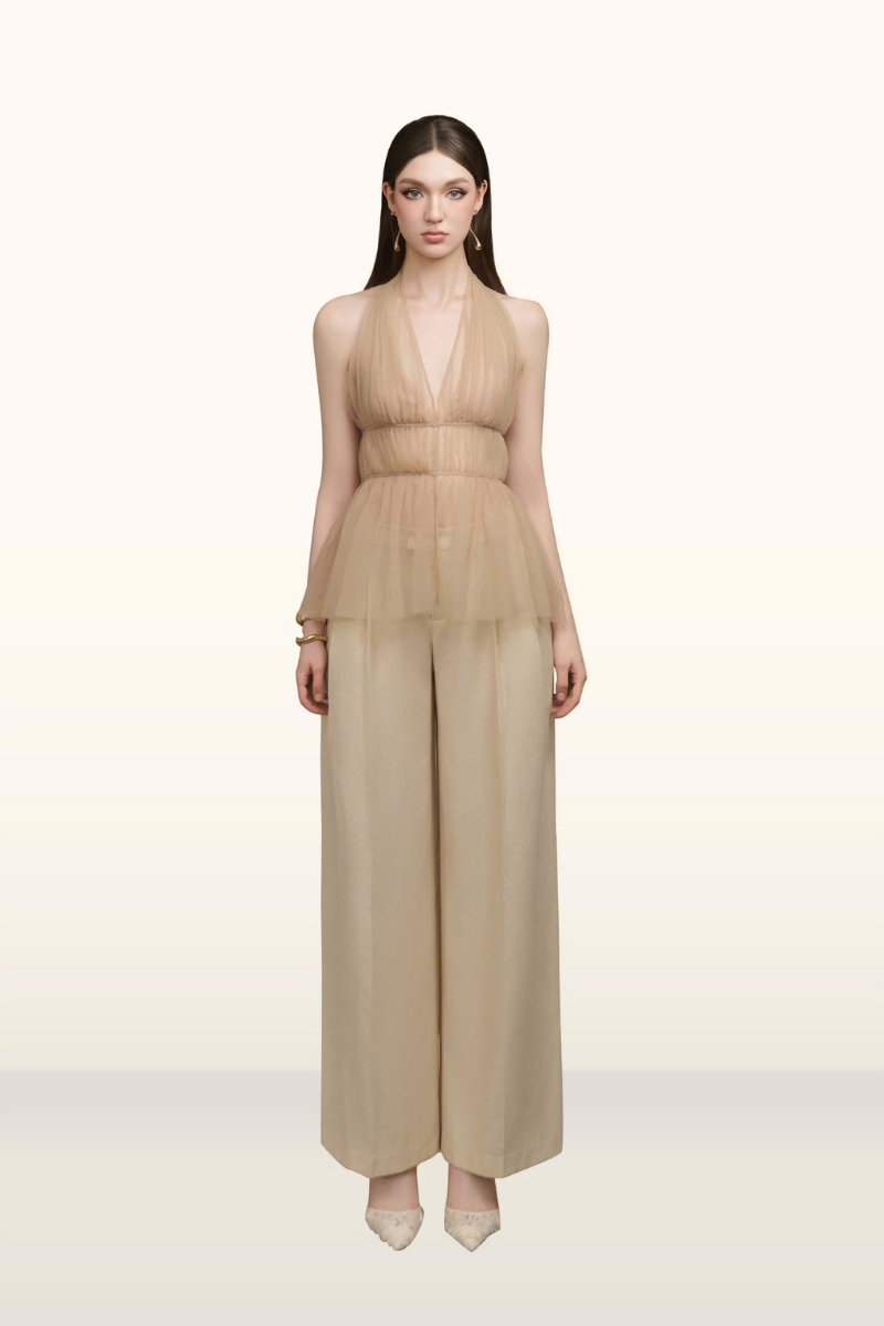 NERRA CREAM PANTS - CULT MIA