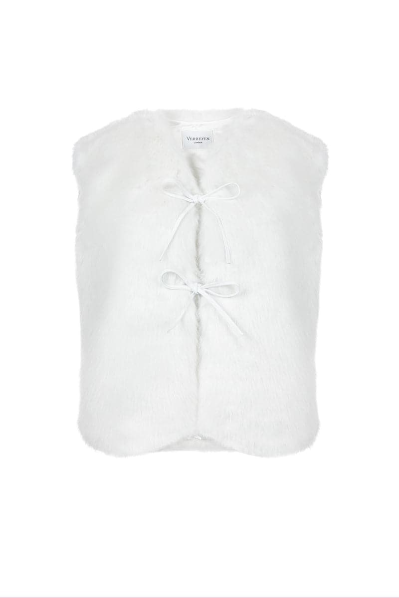 SERENA WHITE GILET - CULT MIA