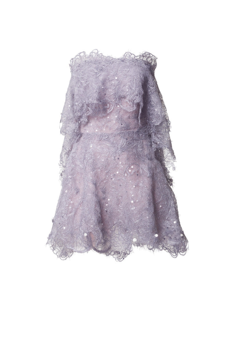 LAVENDER LACE SHORT DRESS | CULT MIA | Phan Huy LAVENDER LACE SHORT DRESS | CULT MIA | Phan Huy