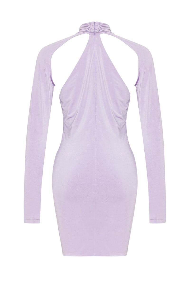 LAMIA CUT-OUT TWISTED KNOT MINI DRESS - CULT MIA