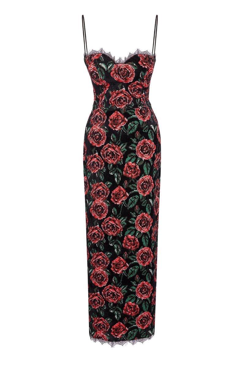 ROSE CORDUROY MIDI DRESS - CULT MIA