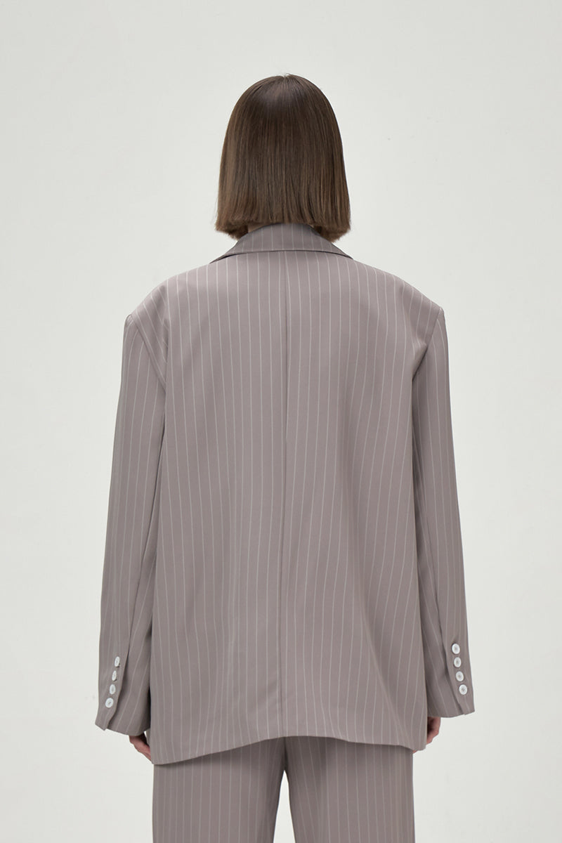 DAWN GRAY OVERSIZED BLAZER - CULT MIA