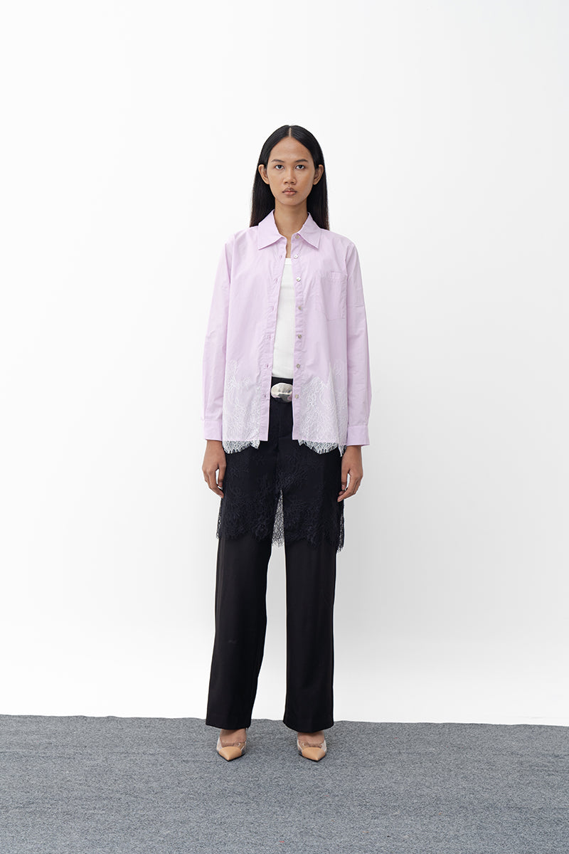DIANN PURPLE RELAXED SHIRT - CULT MIA