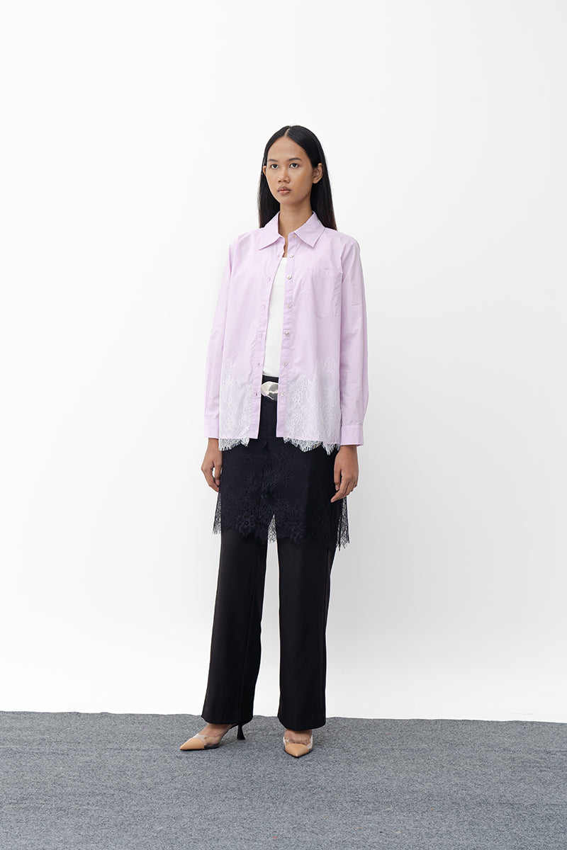 DIANN PURPLE RELAXED SHIRT - CULT MIA