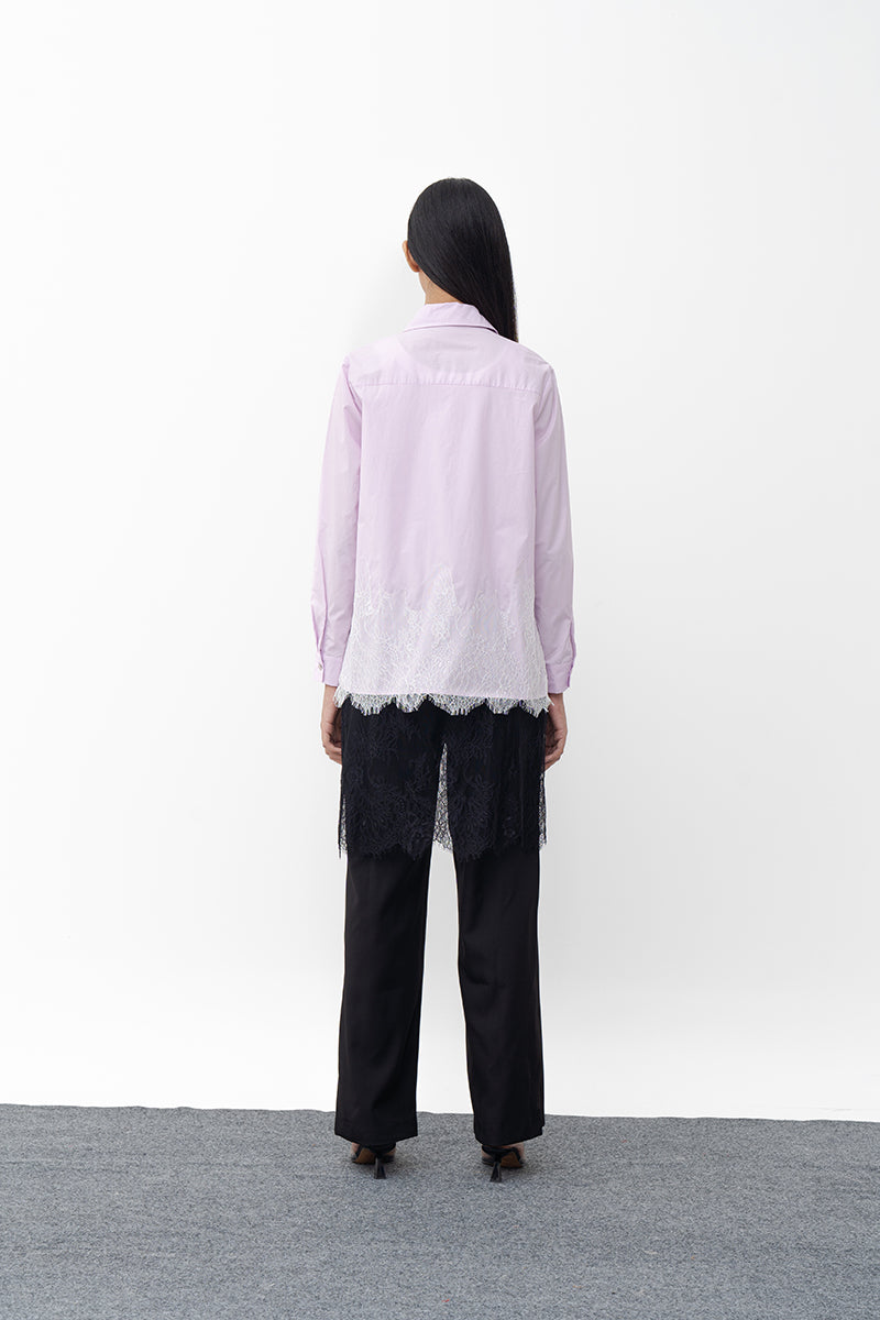 DIANN PURPLE RELAXED SHIRT - CULT MIA