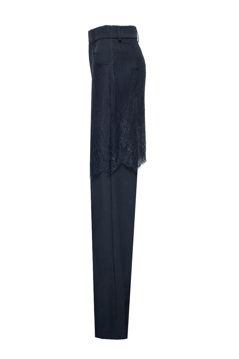NONA BLACK STRAIGHT LEG PANTS - CULT MIA