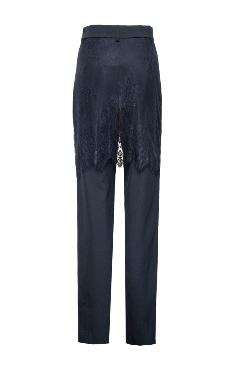 NONA BLACK STRAIGHT LEG PANTS - CULT MIA