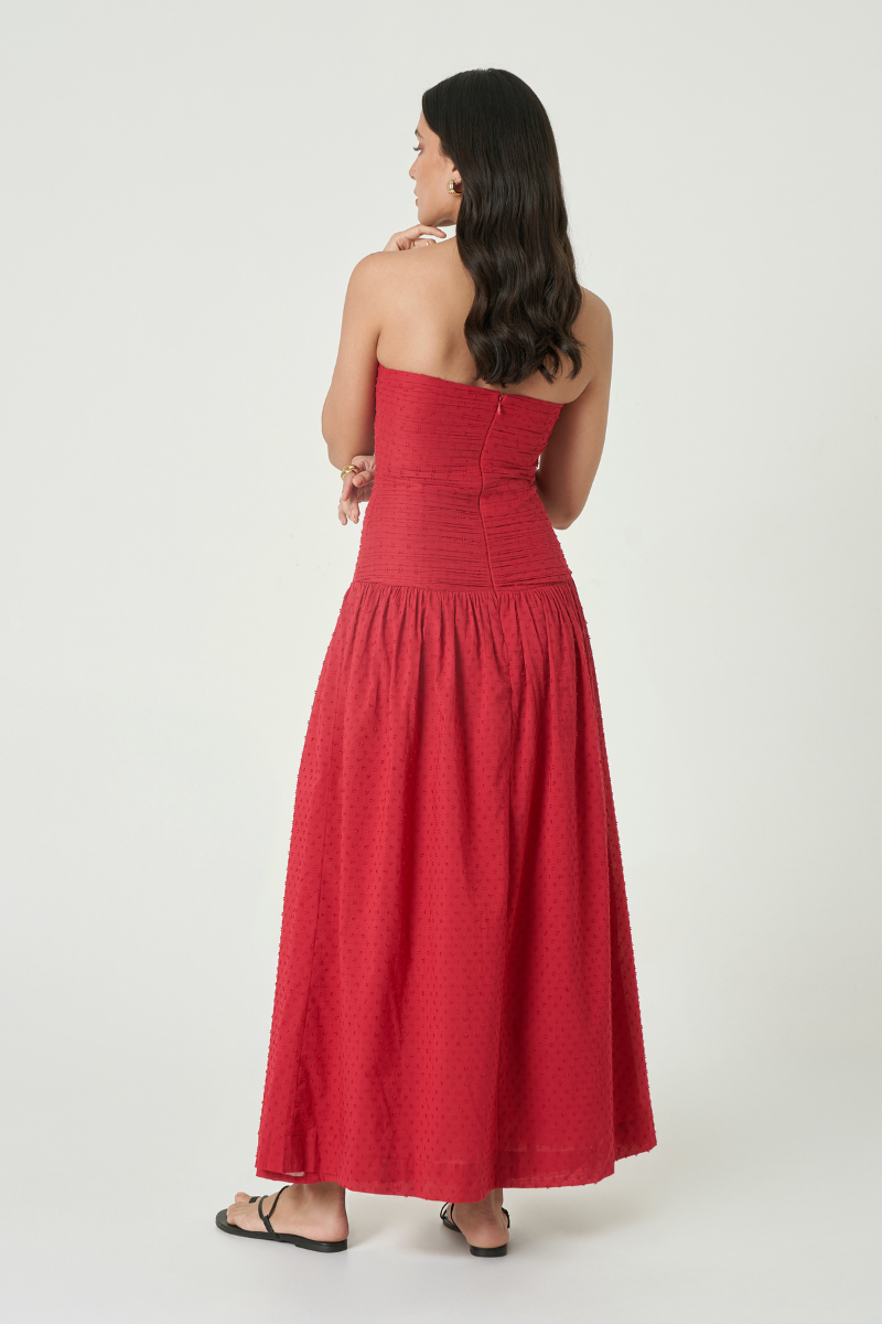 FLORENCE MAXI DRESS IN CHERRY - CULT MIA